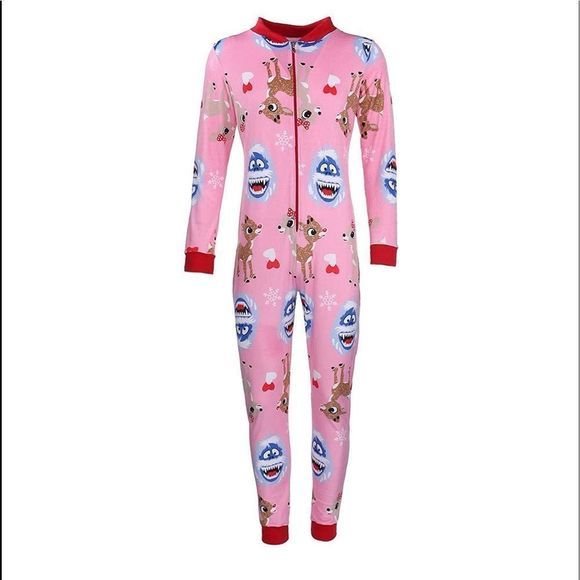 Rudolph Intimates & Sleepwear Rudolph Abdominal Snowman Pajama Zip